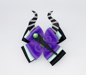 Maleficent Inspired Hair Bow