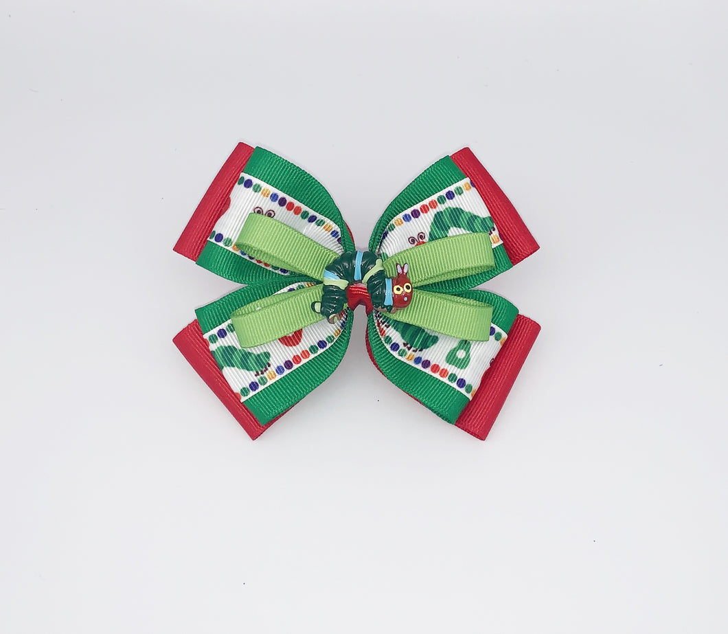 The Hungry Caterpillar Inspired Hair Bow